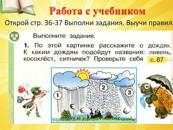 Почему идет дождь окружающий мир