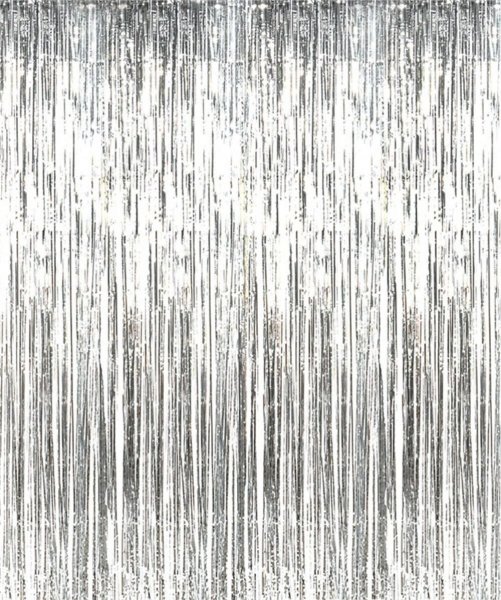 Дождик занавес серебро 3 м