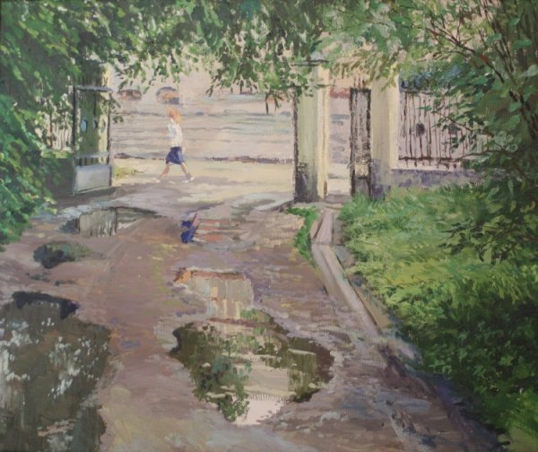 Двор после дождя