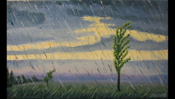 Косой дождь