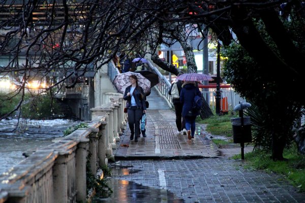 Дождь в Сочи зимой