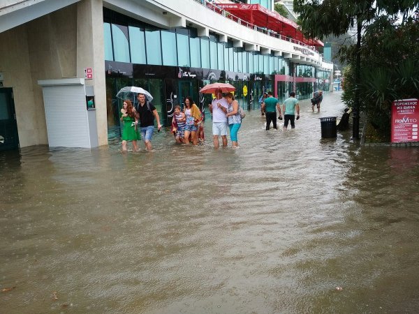 Сильный ливень в Сочи