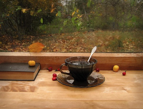 Осенний чай на веранде