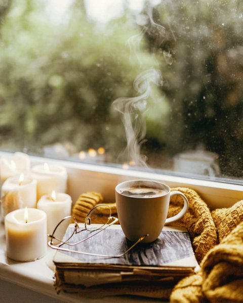 Утро кофе солнце