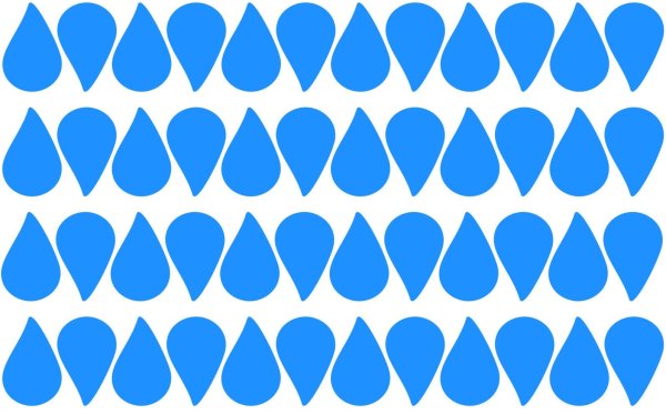 Шаблон капельки