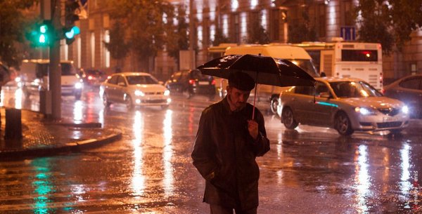 Ливень в городе