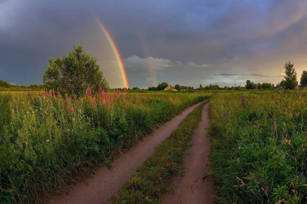 Радуга в деревне