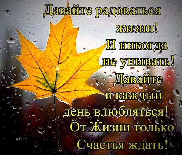 Доброе дождливое осеннее утро