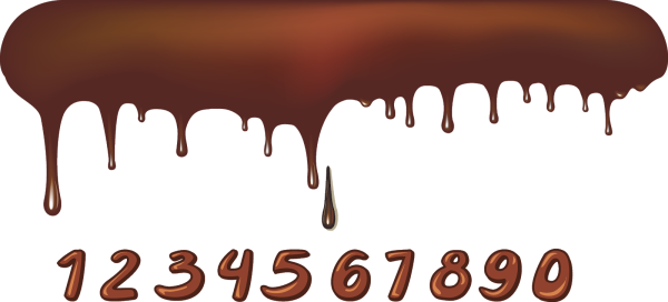 Подтеки шоколада