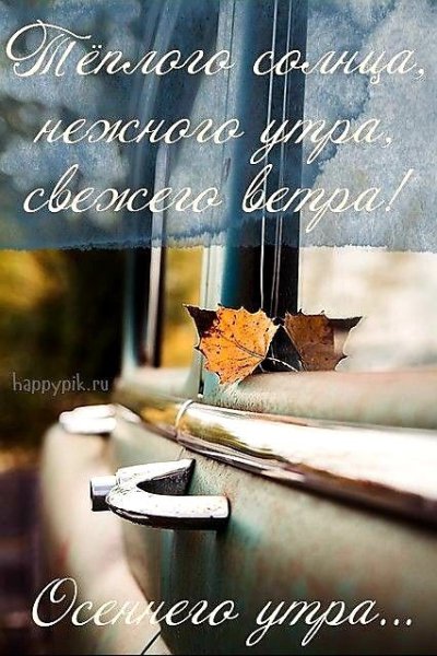 С добрым осенним утром
