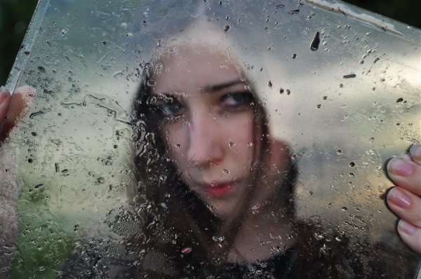 Фотосессия в дождь лицо