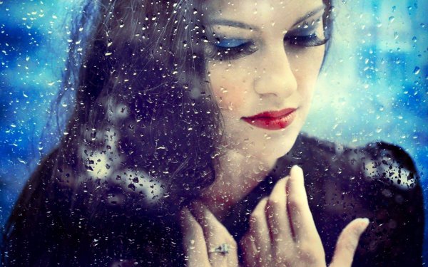 Девушка дождь