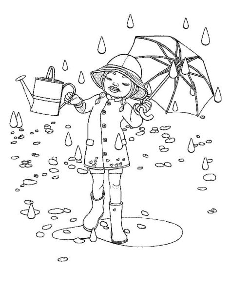 Осень раскраска для детей