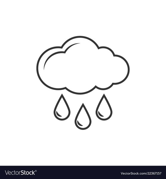 Облако с дождем эскиз