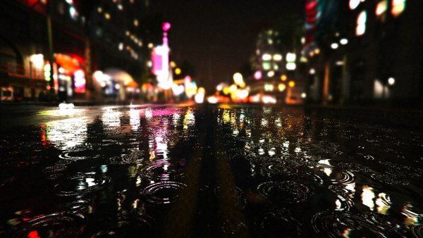 Дождь в городе