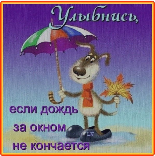 Пожелания в дождливую погоду