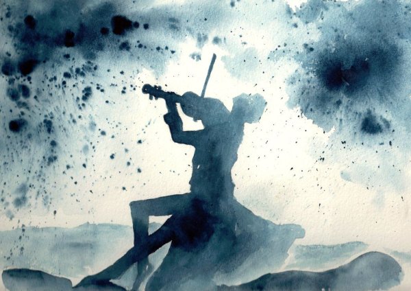 Скрипка под дождем