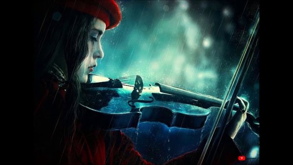 Скрипач под дождем