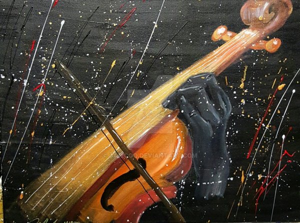 Скрипка живопись