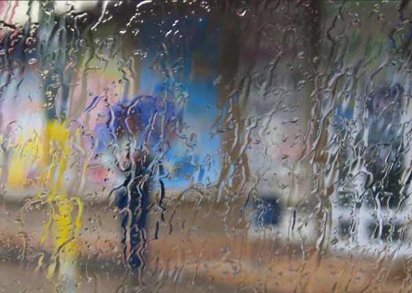 Дождь на окне рисование