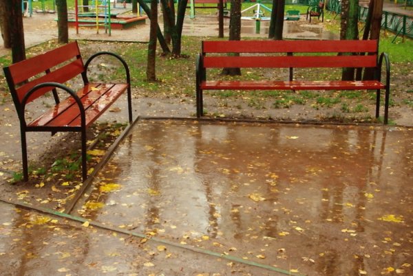 Дождливый двор