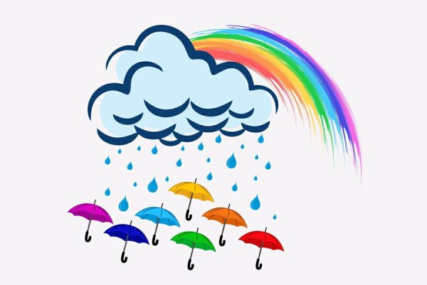 Тучка с радугой