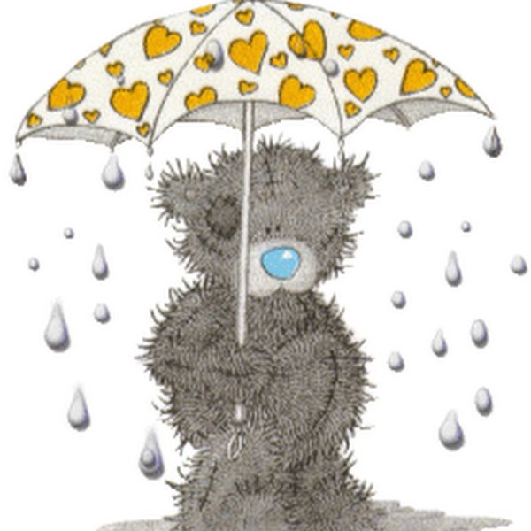 Мишка с зонтиком