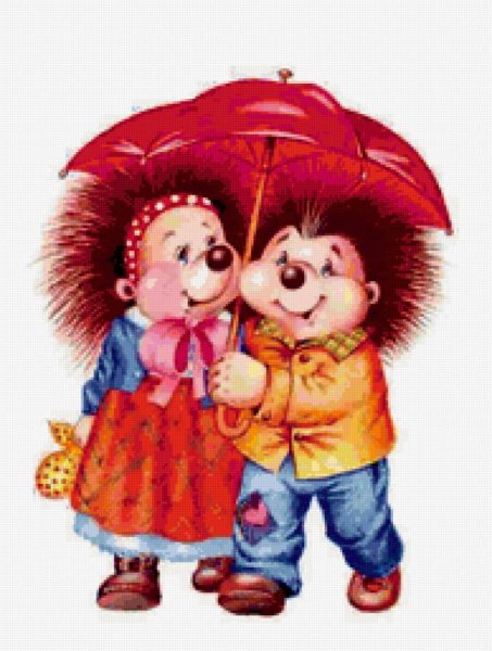 Еж с зонтом для детей