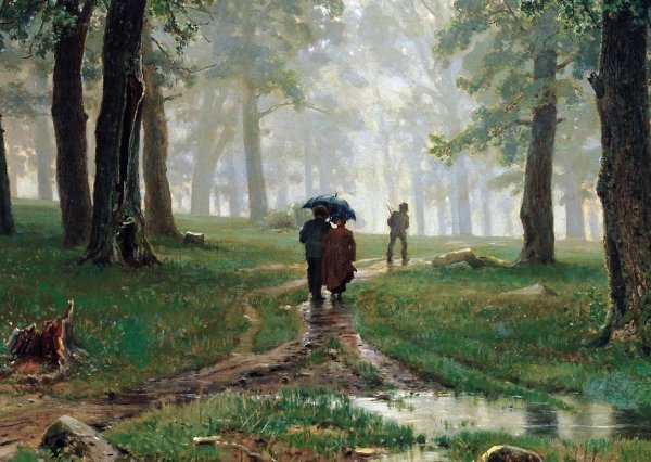 Шишкин дождь в Дубовом лесу картина