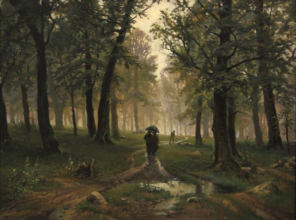 Иван Шишкин дождь в Дубовом лесу