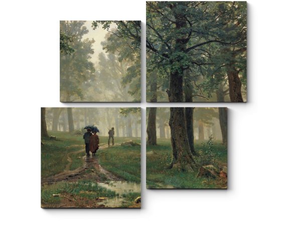 Шишкин дождь в Дубовом лесу картина