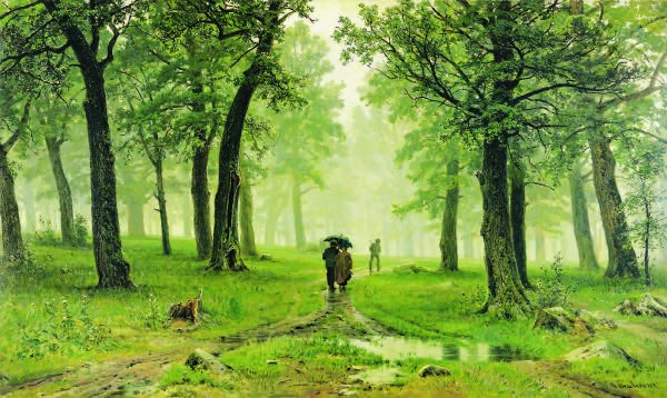 Дождь в Дубовом лесу 1891