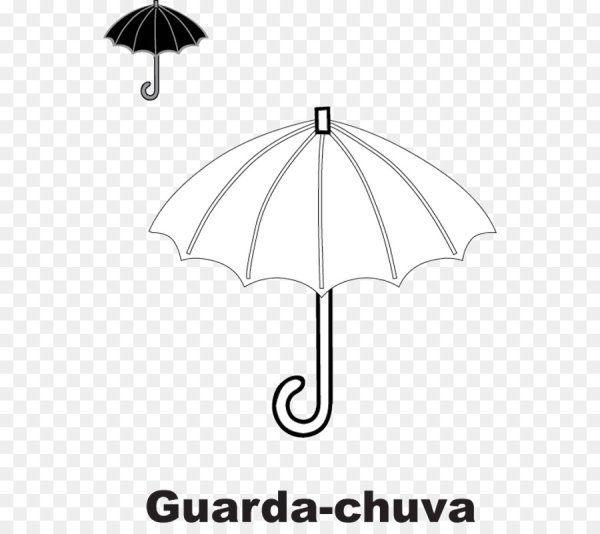 Нарисовать зонт с дождем