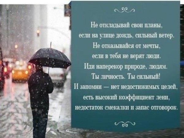 Высказывания про дождь