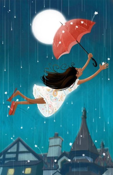 Девушка летает