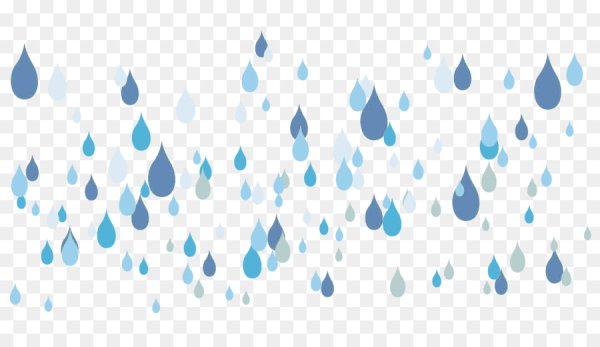 Капли дождя вектор