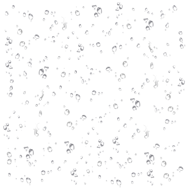 Капли без фона