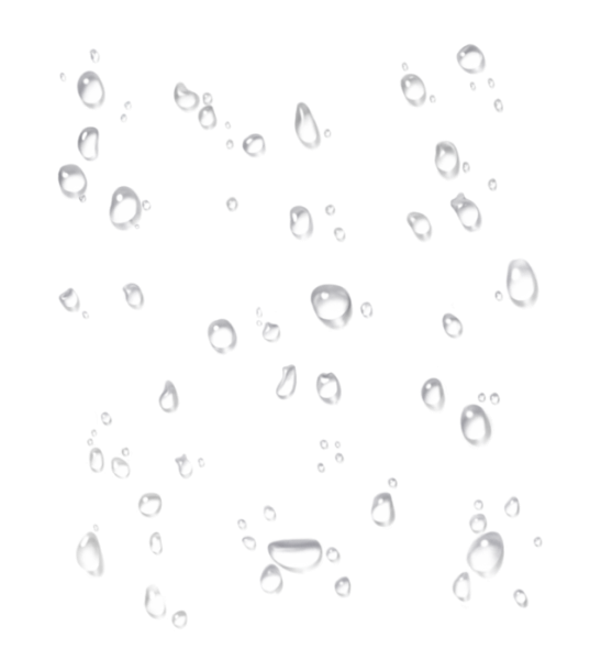Капли дождя на прозрачном фоне