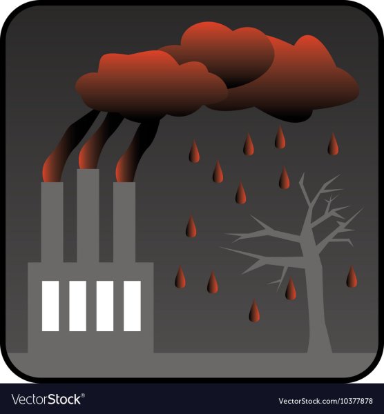 Рисунок на тему кислотный дождь