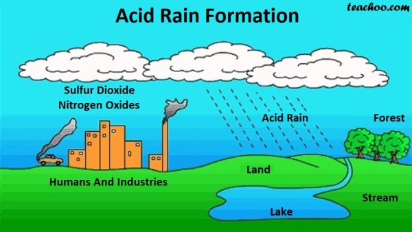 Что такое кислотный дождь на английском
