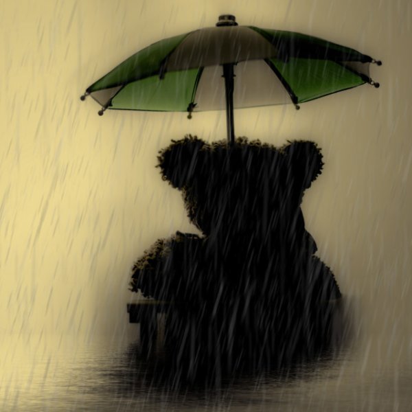 Медвежонок с зонтом