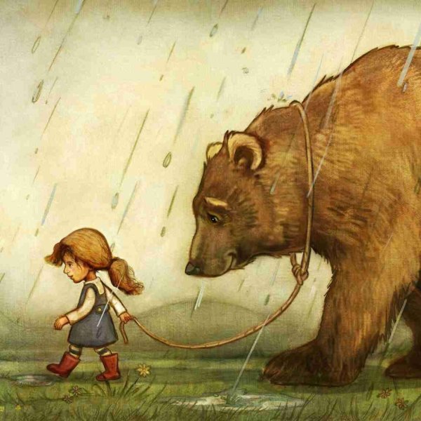 Девочка и медведь