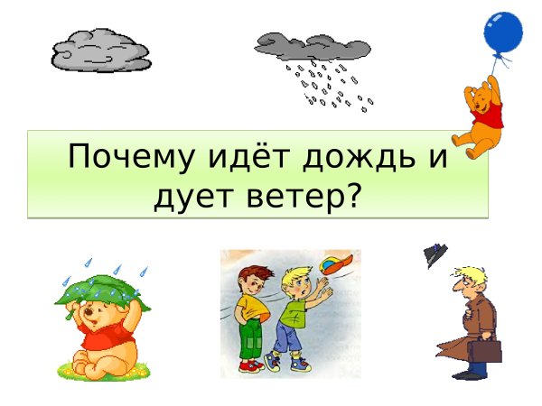 Почему идет дождь и дует ветер