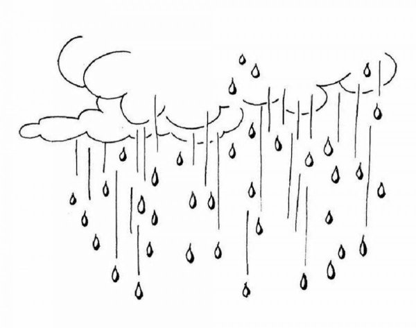 Дождь рисунок