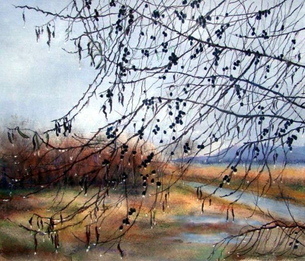 Художник Елена Юшина. Дождь