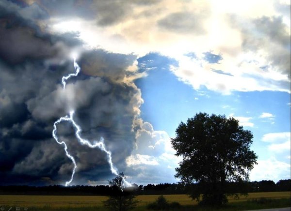 Гроза и ветер