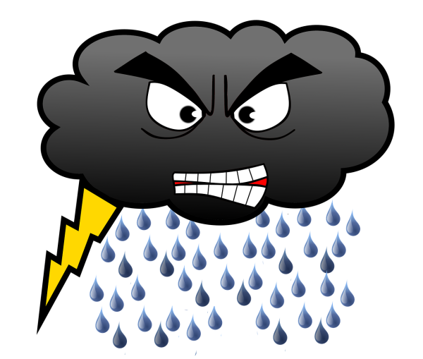 Тучка с молнией