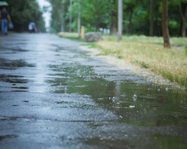 Асфальт после дождя