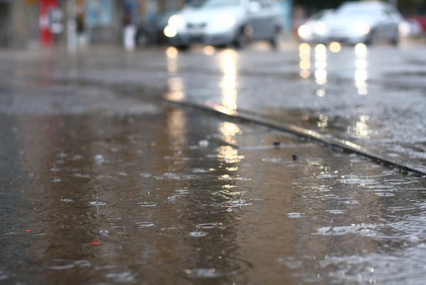 Дождь на асфальте