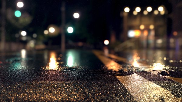 Мокрый асфальт